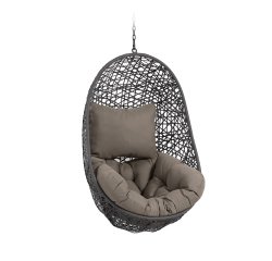 Sillón colgante Florina gris oscuro