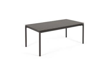 Table d'extérieur extensible Zaltana - structure aluminium