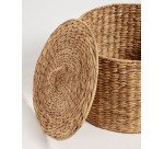 Panier à linge Yessira en fibres naturelles 45 cm