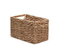 Words basket made from natural fibres with a natural finish