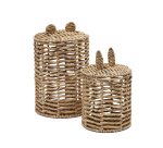 Set Venezia de 2 paniers enfant en fibres naturelles 40 cm / 50 cm