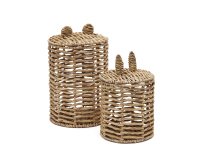 Set van 2 Venezia-kindermanden van natuurvezel 40 cm / 50 cm