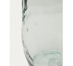 Vase Brenna en verre transparent 100% recyclé 73 cm
