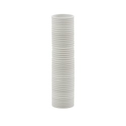 Sibone white ceramic vase, 11 cm