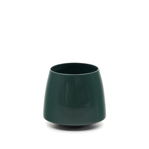 Vase Sibla en céramique verte 16 cm