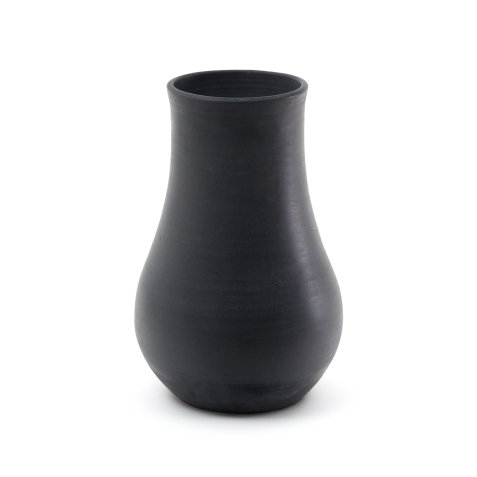 Silaia terracotta vase in a black finish 34 cm