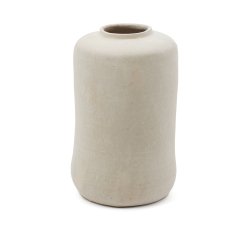 Jarrón Serina de papel maché blanco 34 cm
