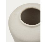 Vase Serina en papier mâché blanc 34 cm