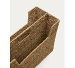 Porte-revues Guixols en fibres naturelles avec finition naturelle