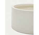 Cache-pot Aiguablava en ciment blanc Ø 62 cm