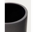 Cache-pot Aiguablava en ciment noir Ø 52 cm