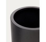 Cache-pot Aiguablava en ciment noir Ø 42 cm