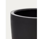 Cache-pot Aiguablava en ciment noir Ø 56 cm