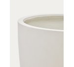 Cache-pot Aiguablava en ciment blanc Ø 56 cm