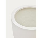 Cache-pot Aiguablava en ciment blanc Ø 39 cm