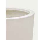 Cache-pot Aiguablava en ciment blanc Ø 39 cm