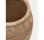 Ensemble Llonga de 2 pots de fleurs en terre cuite, finition naturelle Ø 54 / 32 cm