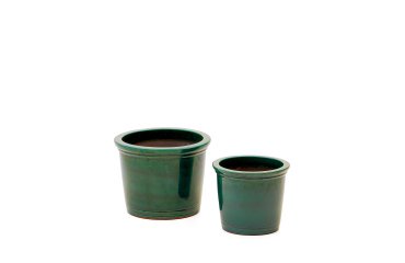 Ensemble Presili de 2 pots de fleurs en céramique, vernissé Ø 37 / 47 cm