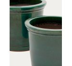 Ensemble Presili de 2 pots de fleurs en céramique, vernissé Ø 37 / 47 cm
