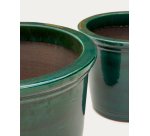 Ensemble Presili de 2 pots de fleurs en céramique, vernissé Ø 37 / 47 cm