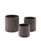 Sintina set of 3 grey cement and fiberglass plant pots Ø 23 cm / Ø 27.5 cm / 32 cm