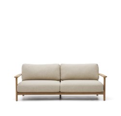 Sofá Tirant 3 plazas de madera maciza de teca 212 cm FSC 100%