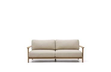 Sofá Tirant 3 plazas de madera maciza de teca 212 cm FSC 100%