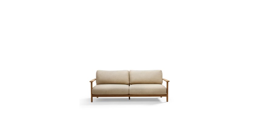 Canapé Tirant 3 Sitze aus Teakholz 212 cm