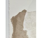 Tableau abstrait Torroella blanc et marron 60 x 90 cm