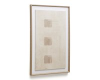 Cuadro Sormina con 3 cuadrados marrón 60 x 90 cm