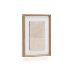 Cuadro Sormina con rayas superiores marrón 30 x 40 cm