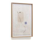 Tableau abstrait Sormi beige 50 x 70 cm