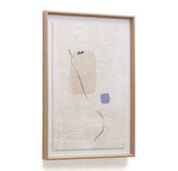 Cuadro abstracto Sormi beige 50 x 70 cm