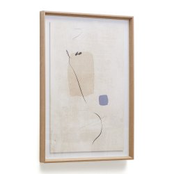 Cuadro abstracto Sormi beige 50 x 70 cm