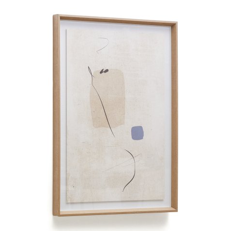 DE_Tableau abstrait Sormi beige 50 x 70 cm