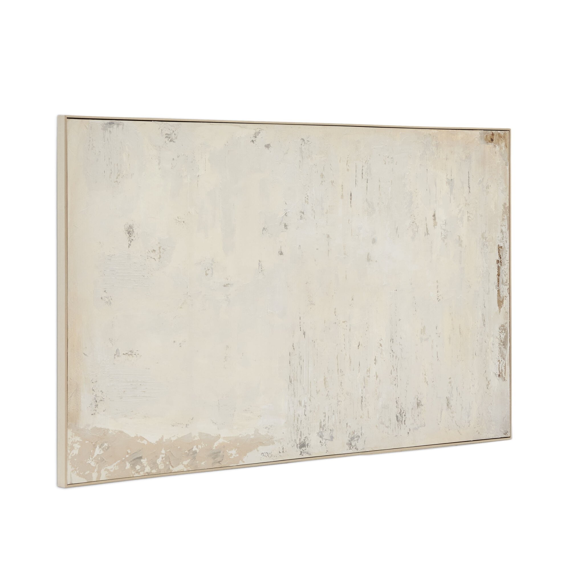 Cuadro abstracto Silpa beige claro 200 x 120 cm