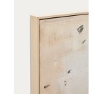 Tableau abstrait Silpa beige foncé 200 x 120 cm