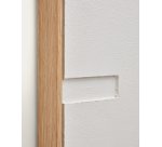 Tableau Sefri avec formes géométriques droites blanc 60 x 90 cm