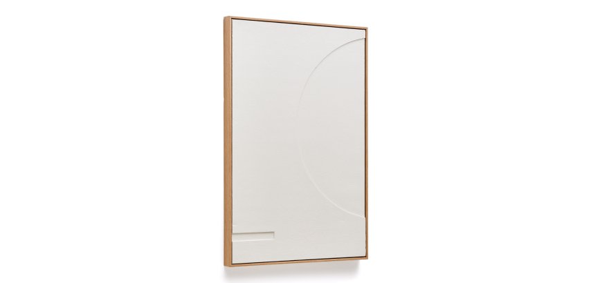 DE_Tableau Sefri avec formes géométriques circulaires blanc 60 x 90 cm