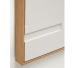 Tableau Sefri avec formes géométriques circulaires blanc 60 x 90 cm