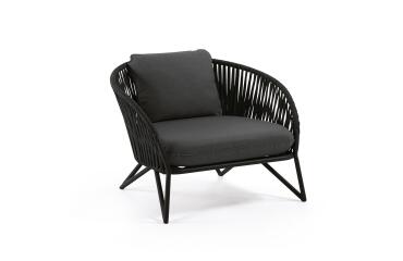 DE_Fauteuil Branzie en corde noire