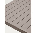 Culip aluminium outdoor table in powder coated brown finish, 180 x 90 cm