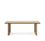 Mesa 100% exterior Canadell de madera maciza de teca reciclada 220 x 100 cm