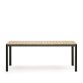Table d'extérieur Bona - bois de teck massif pieds aluminium