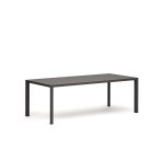 Mesa de exterior Culip de aluminio con acabado gris 220 x 100 cm