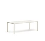 Mesa de exterior Culip de aluminio con acabado blanco 220 x 100 cm