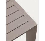 Table de jardin Culip en aluminium finition marron 220 x 100 cm