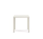 Table de jardin Culip en aluminium finition blanche 77 x 77 cm