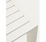 Table de jardin Culip en aluminium finition blanche 77 x 77 cm