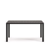 Table de jardin Culip en aluminium finition grise 150 x 77 cm